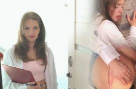 Жопастая красотка трахается