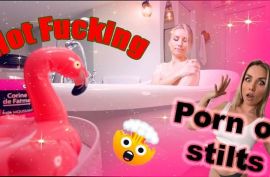 Татуированная телочка классно долбится