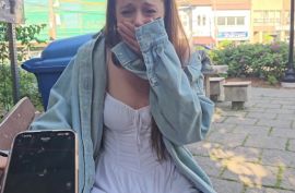 Снял телочку и круто ее выебал