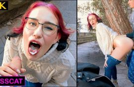 На свежем воздухе  круто натянул девку