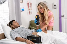 Сисястая крошка лечит мужика еблей